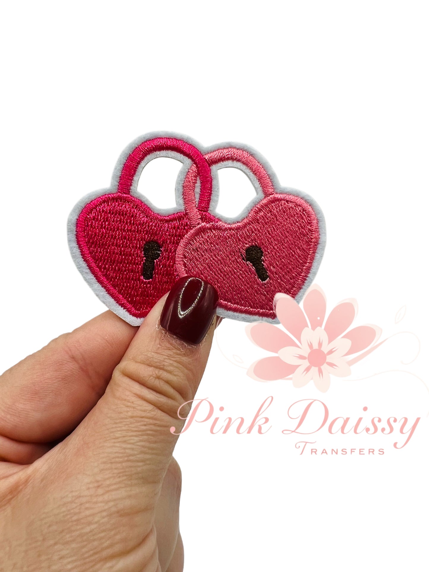 Heart locks - Embroidered Patch