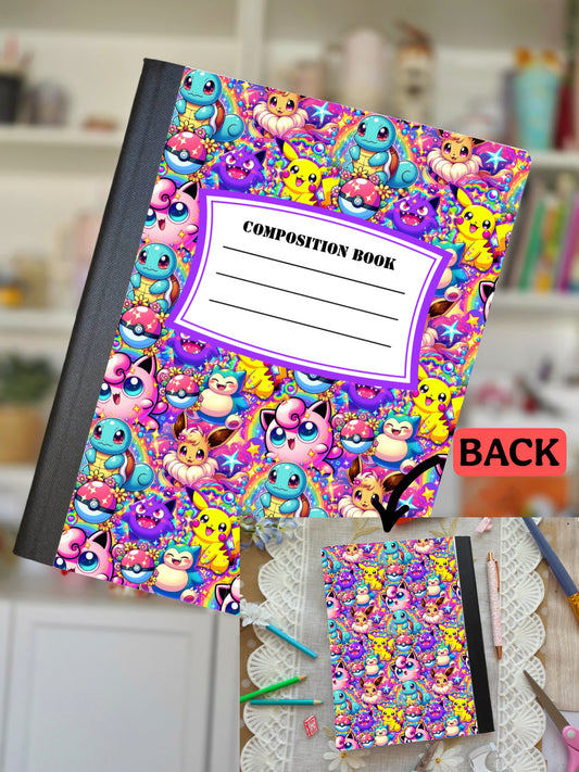 Colorful Pocket Monster- Composition Notebook