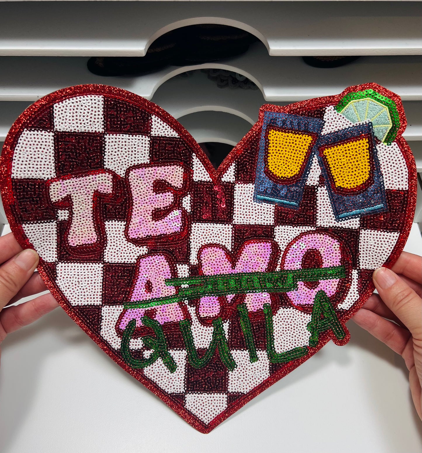 Amo Teauila - Ready to Press Sequin Patch