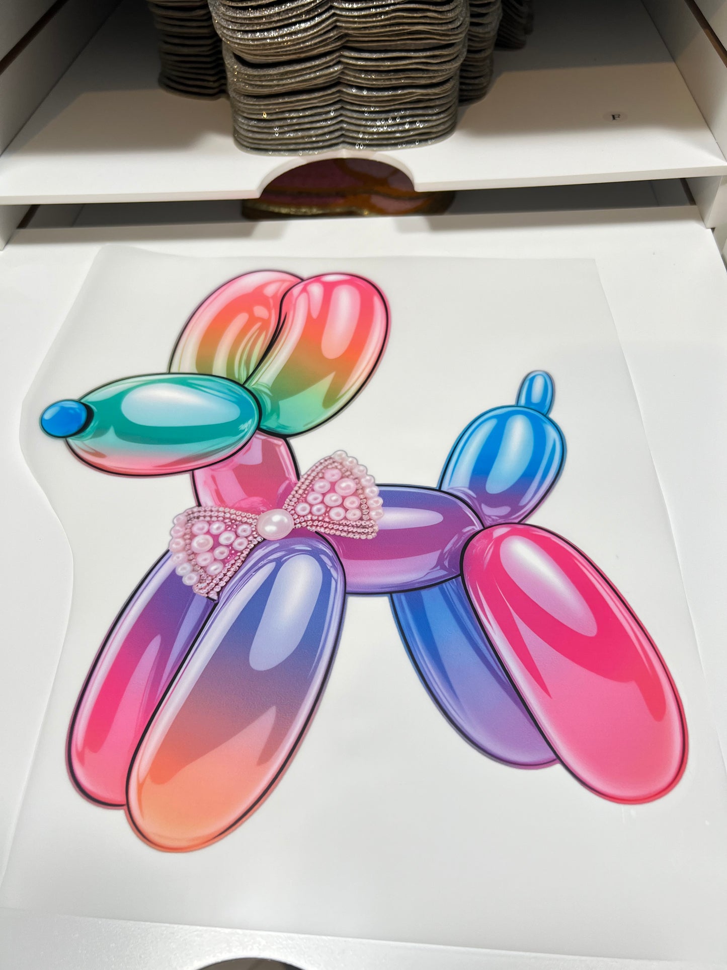 Watercolor Balloon Dog