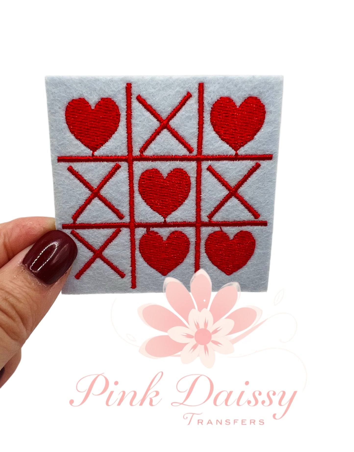 Love Tic Tac Toe - Embroidered Patch