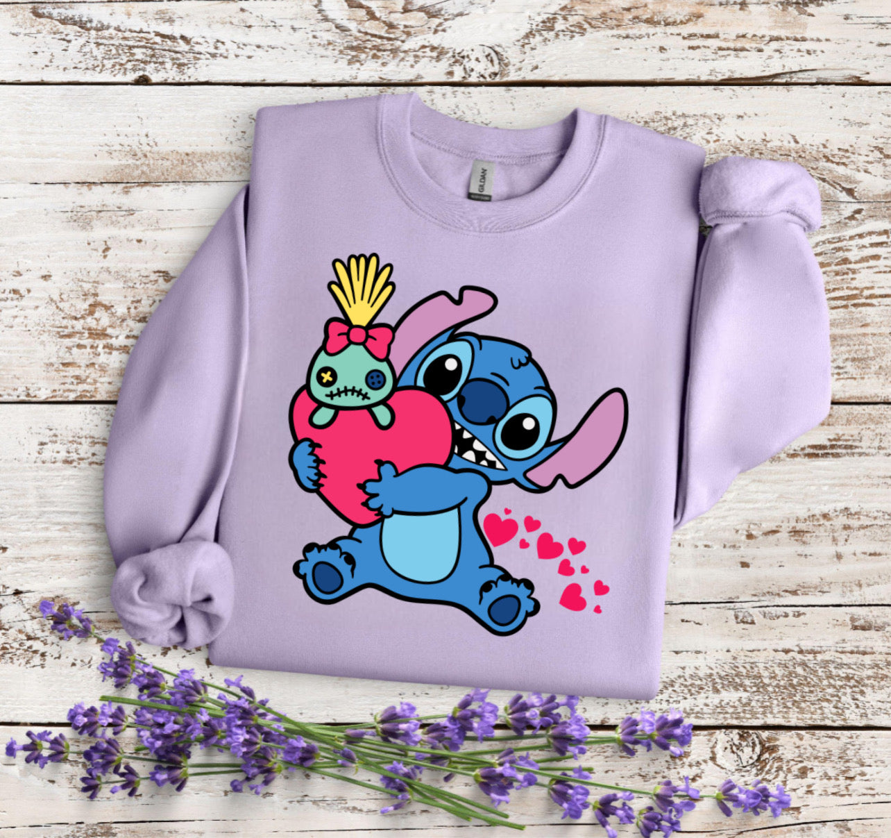 Blue Monster Heart- DTF