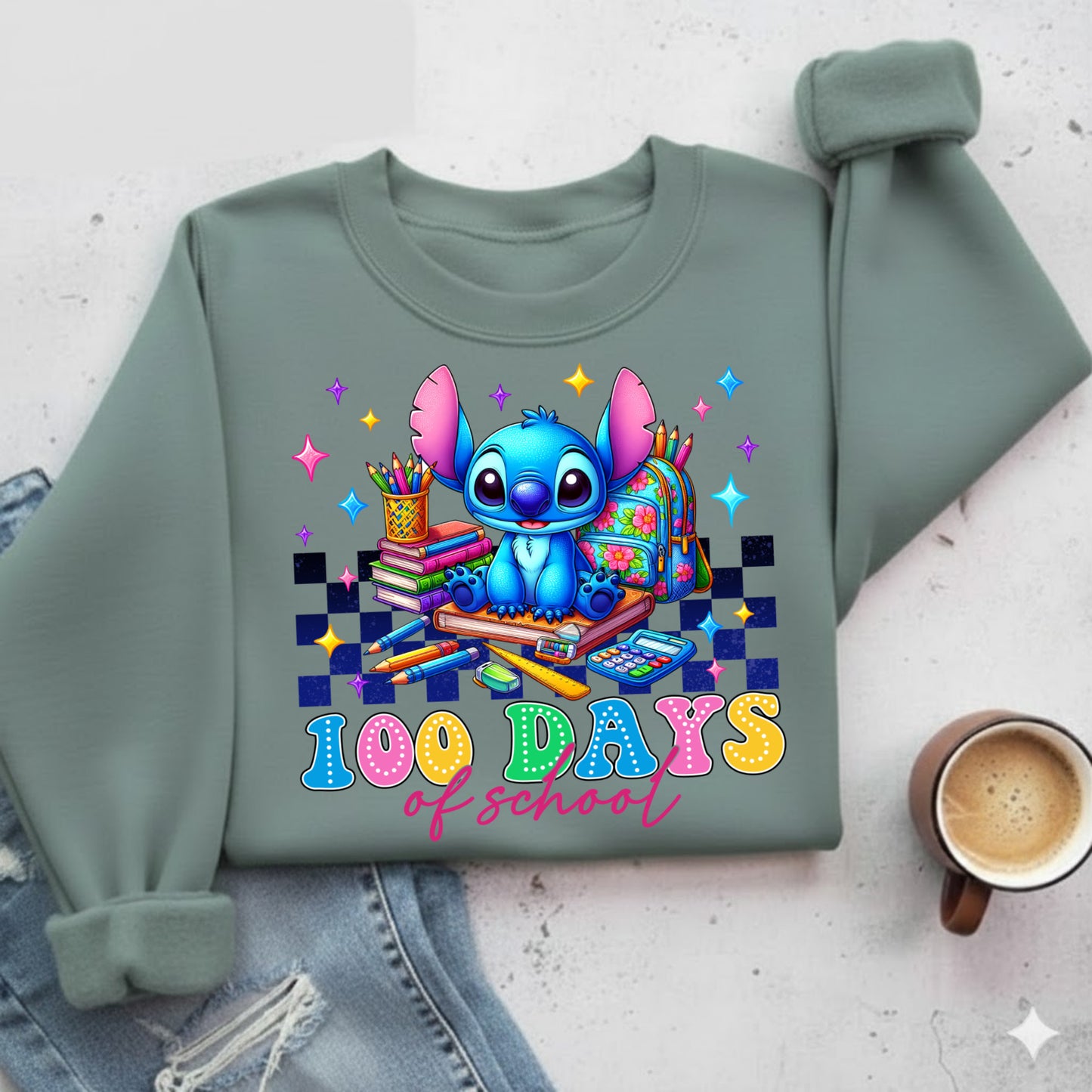 Blue Monster 100 Days- DTF