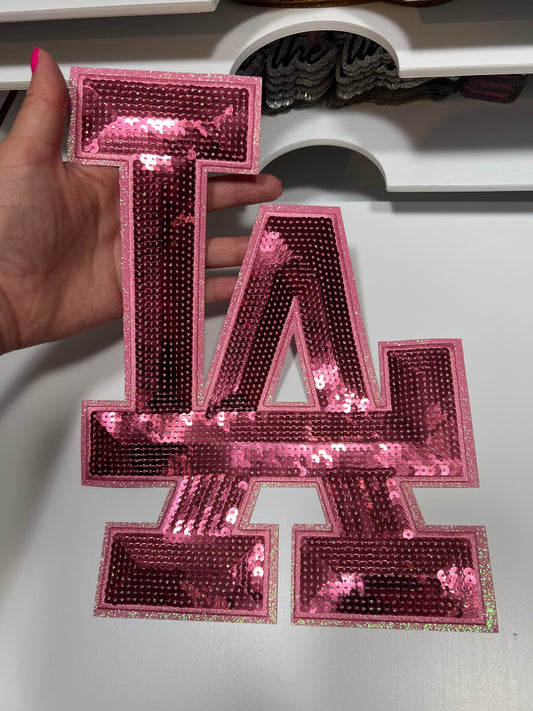 Pink LA - Sequin Patch - Ready to Press