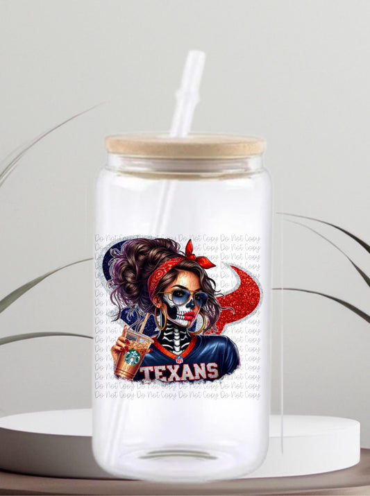 Texans Cup Decal - 4 inch