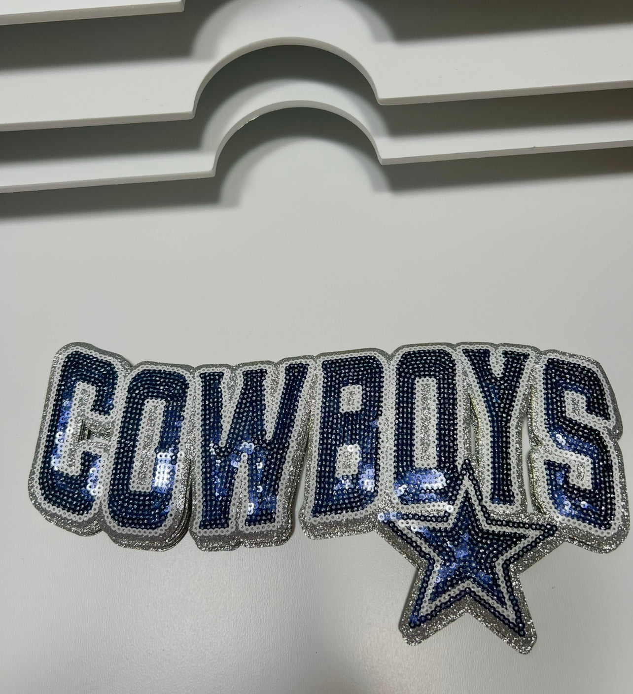 Cowboys- Sequin Patch - Ready to Press