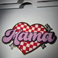 Mama Checkered- Chenille Patch - Ready to Press