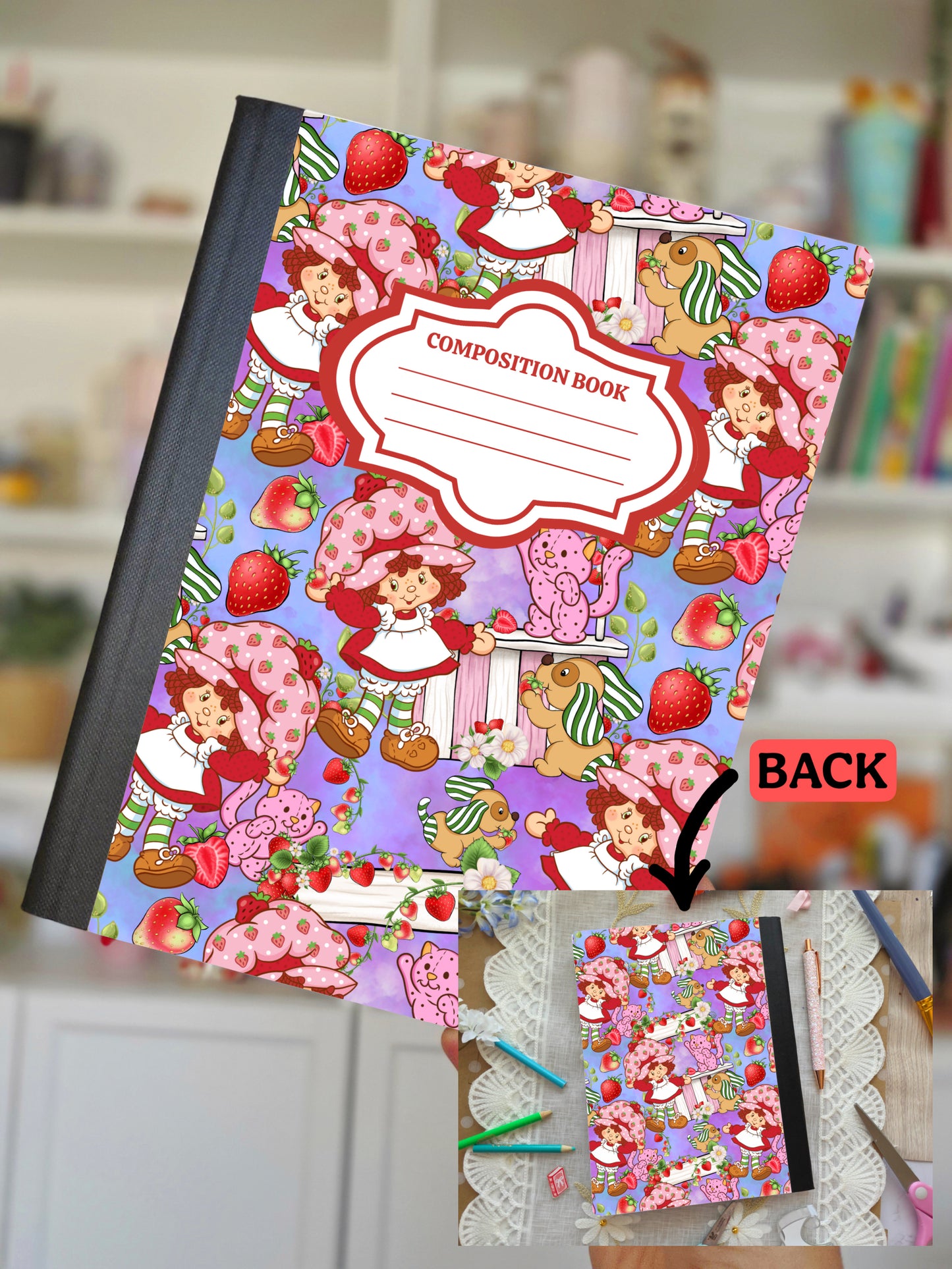 Sweet Berry Girl- Composition Notebook