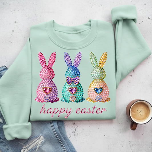 Easter Trio Rhinestone- DTF