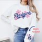 Floral Blue Baseball - DTF