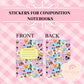 S4 - Sticker for Composition Notebook