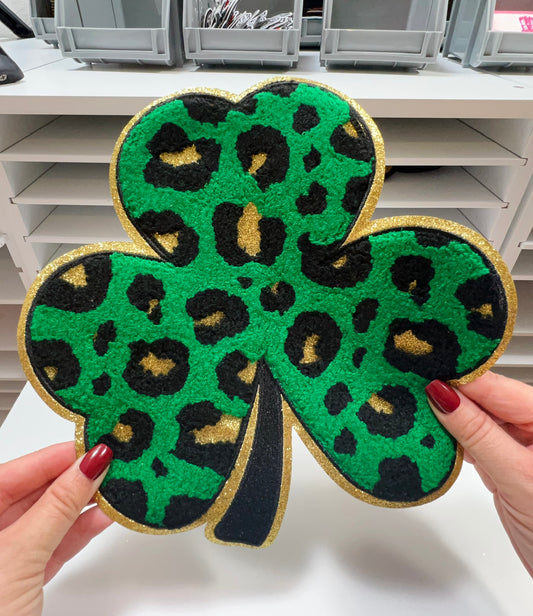 Green Clover - Ready to Press Chenille Patch