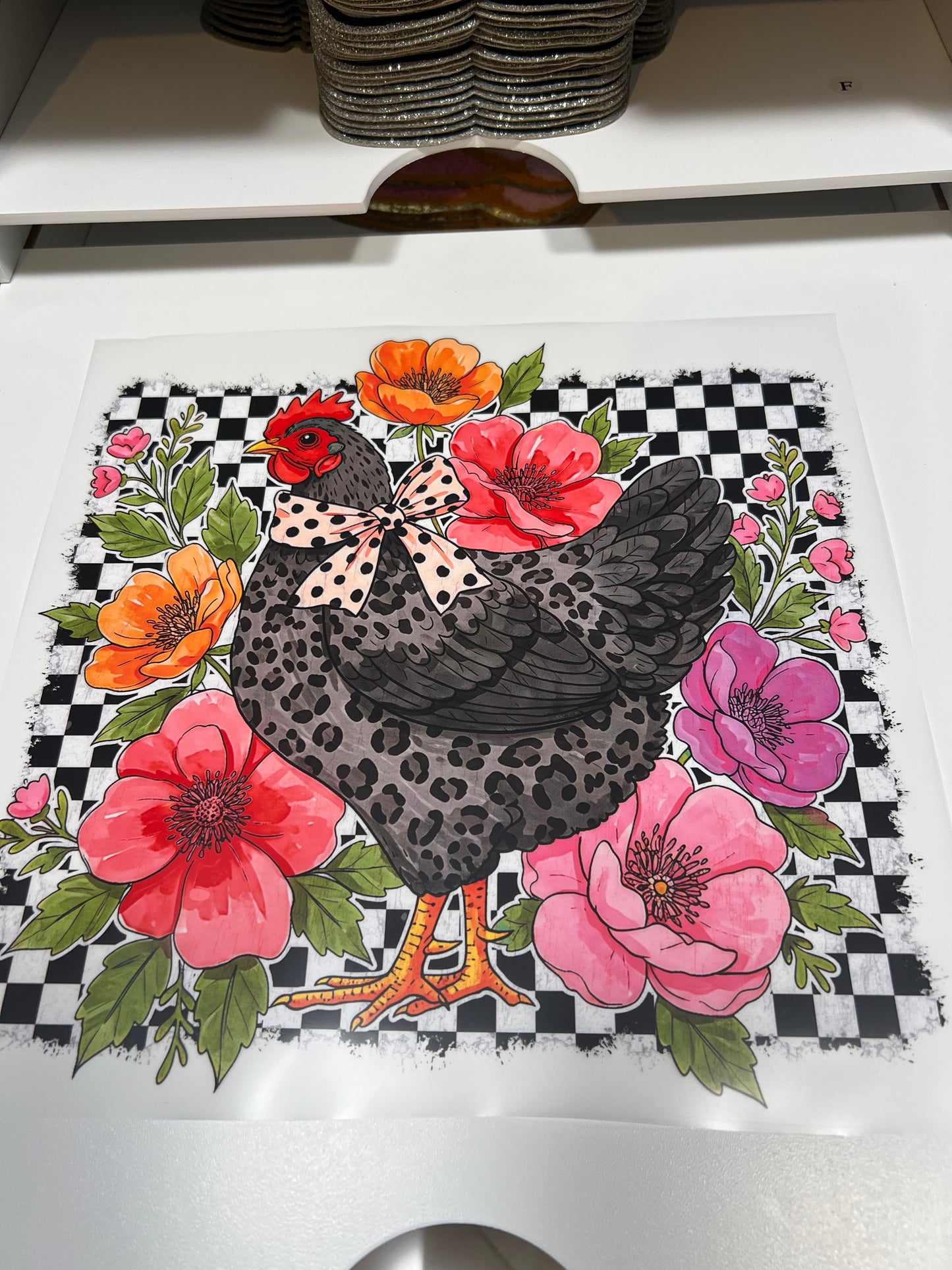 Checkered Flower Chicken