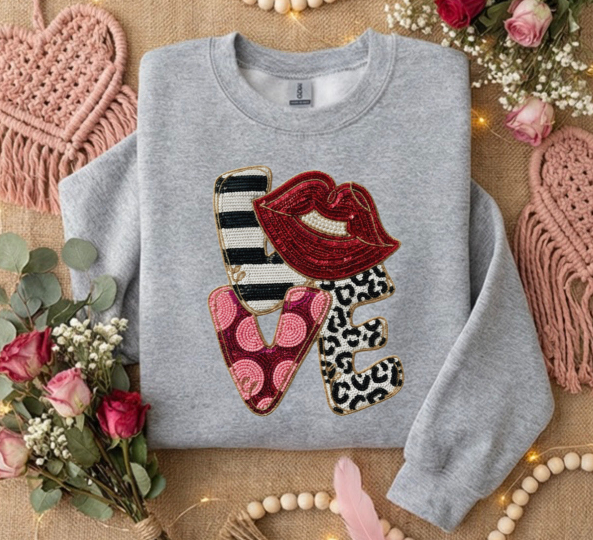 Love Sequin Valentine’s Day - DTF