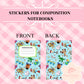 S8 - Sticker for Composition Notebook