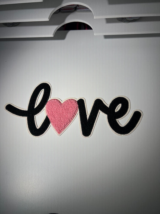 Love - Chenille Patch - Ready to Press
