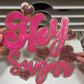 Hey Sugar  - Ready to Press Sequin Patch