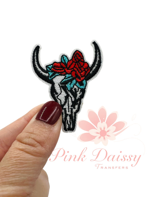 Western Cow Skull - Embroidered Patch