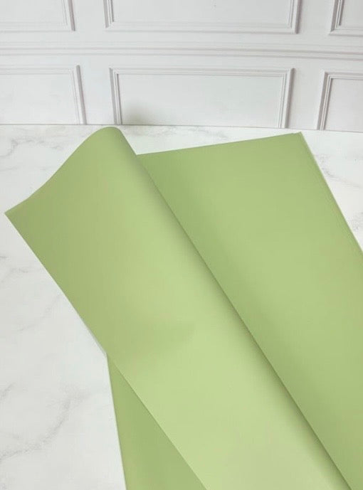 Green Solid Color Korean Paper