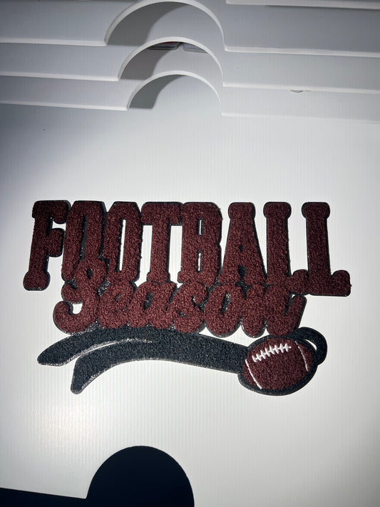 Football Season - Chenille Patch - Ready to Press