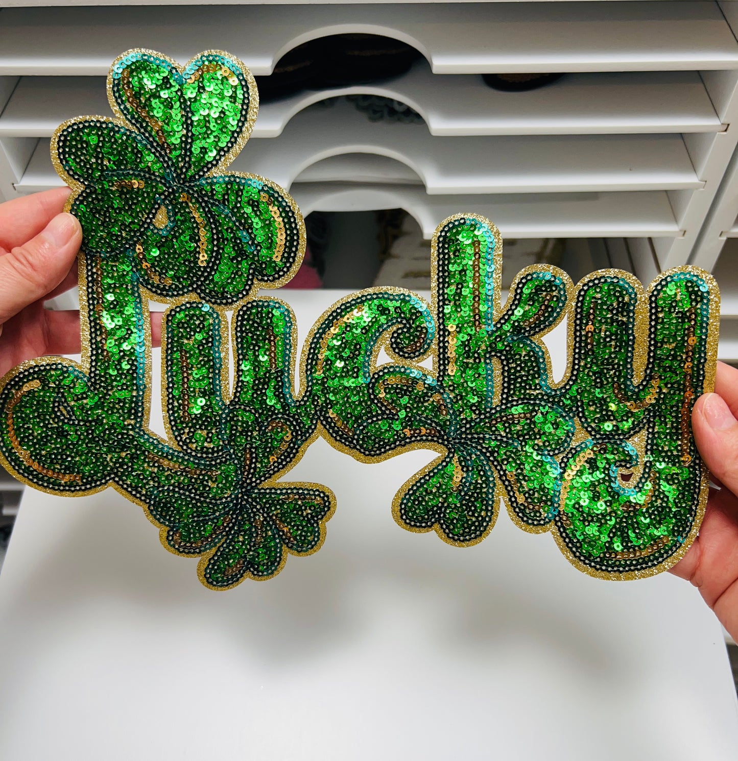 Lucky St Patrick’s - Ready to Press Sequin Patch