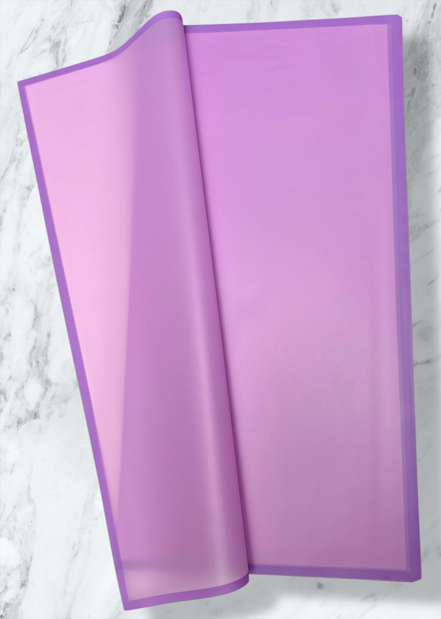 Transparent Solid Color Purple Edge Korean Paper