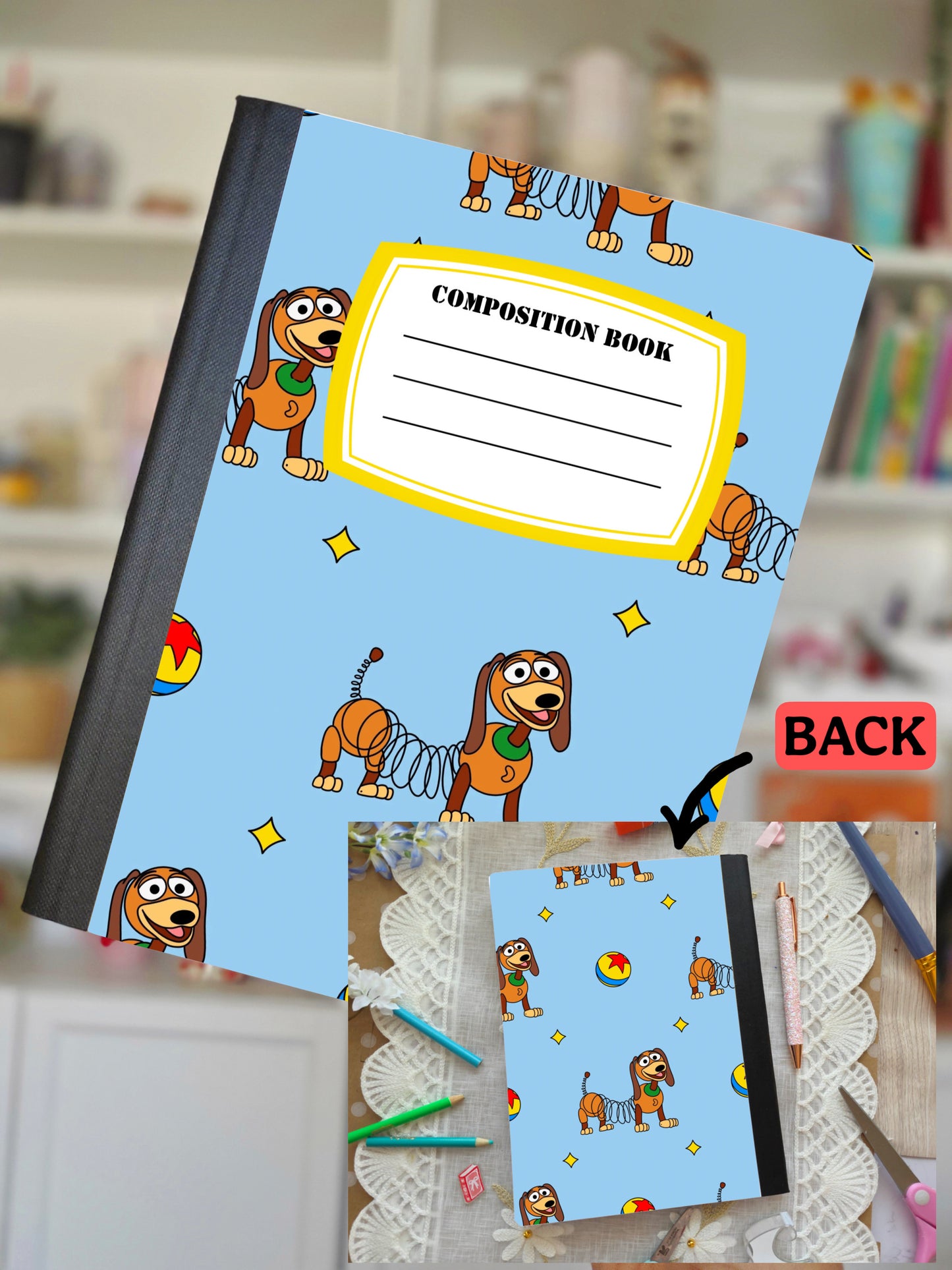 Stretchy Dog- Composition Notebook