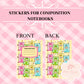 S13 - Sticker for Composition Notebook
