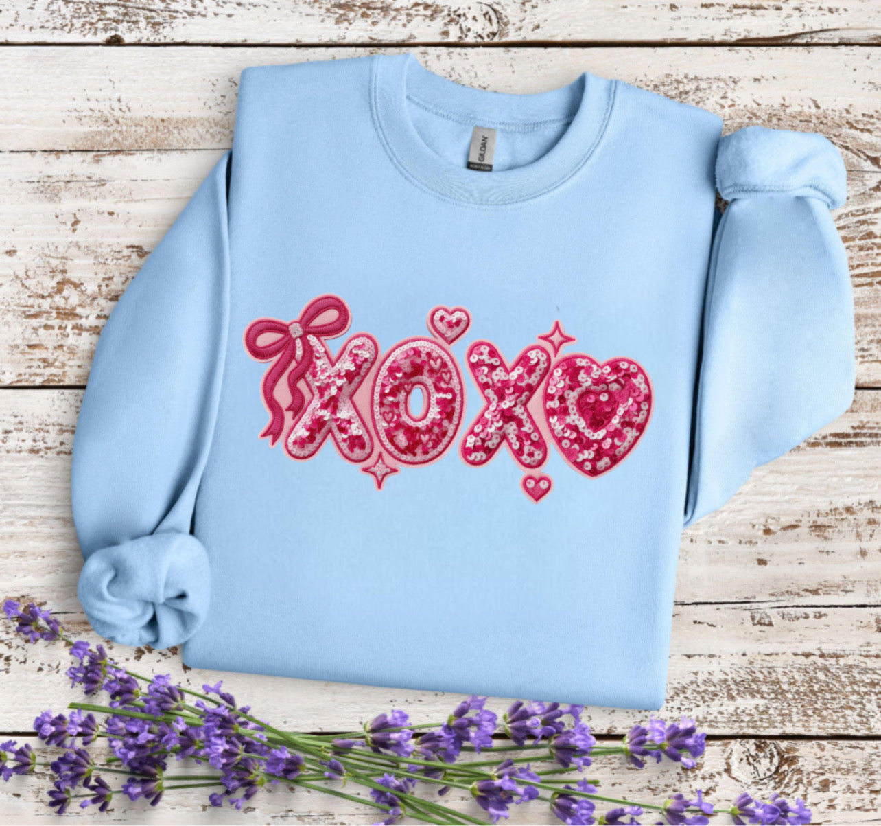 Sequin XOXO - DTF