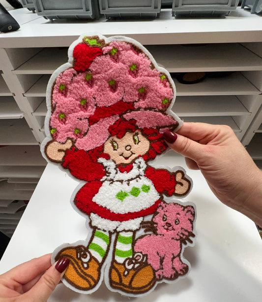 Strawberry Girl - Ready to Press Chenille Patch