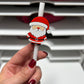 Santa 3D Straw Toppers (Standard Size) Straw Not Included