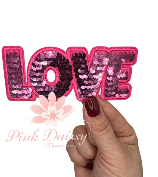 Love - Sequin Patch