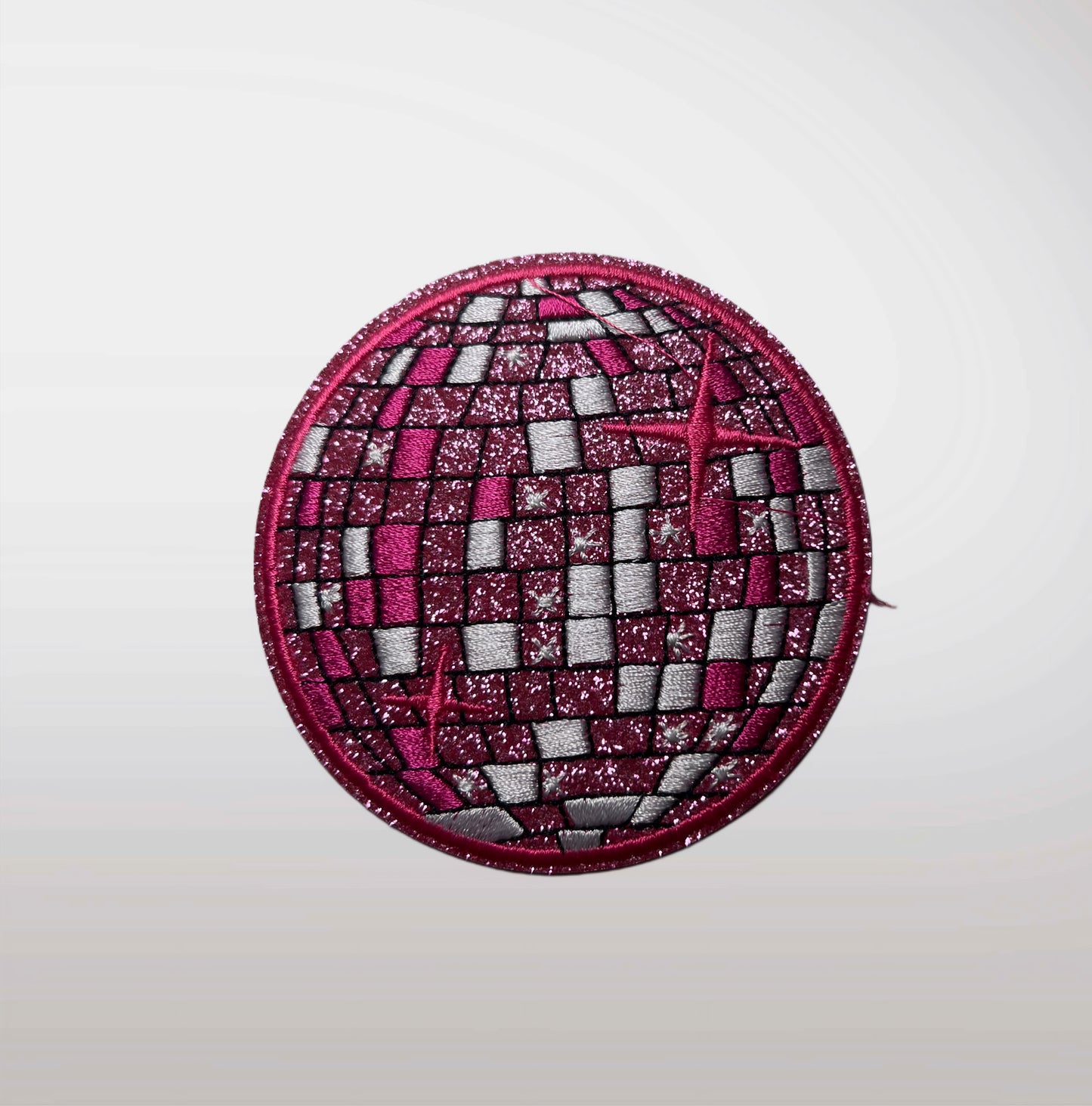 Glitter Disco Ball - Embroidered Patch
