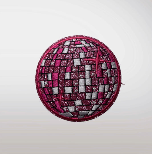 Glitter Disco Ball - Embroidered Patch