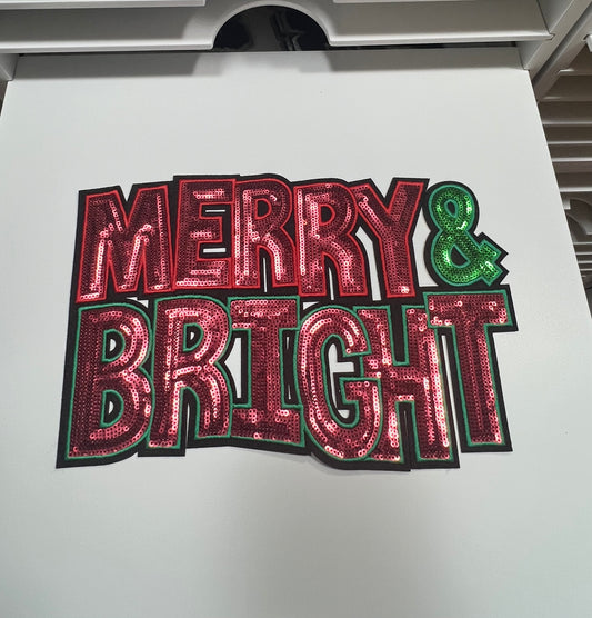 Mary and Bright- Ready to Press Sequin Patch