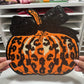 Cheetah Pumpkin Coquette- Chenille Patch - Ready to Press