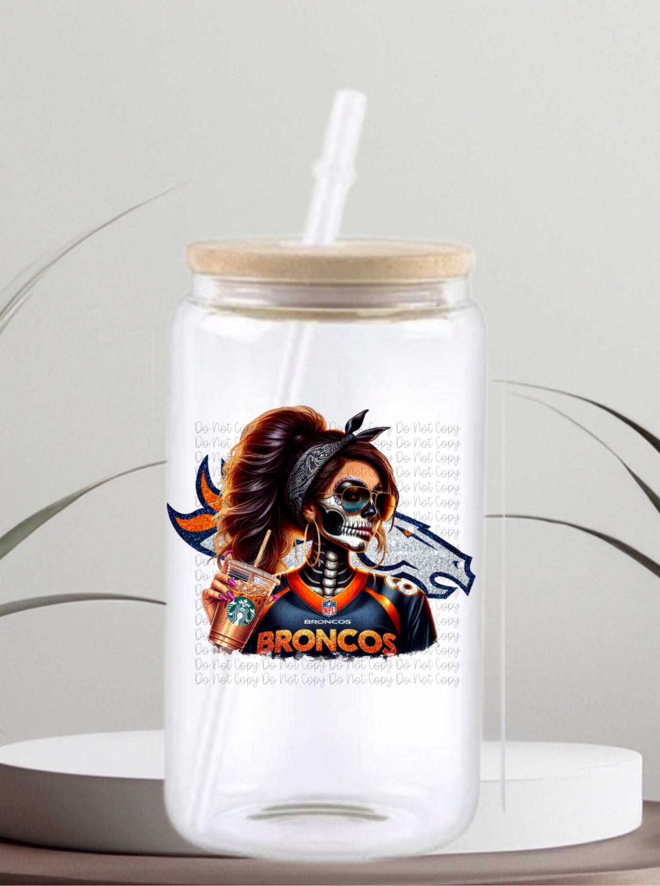 Broncos Cup Decal - 4 inch