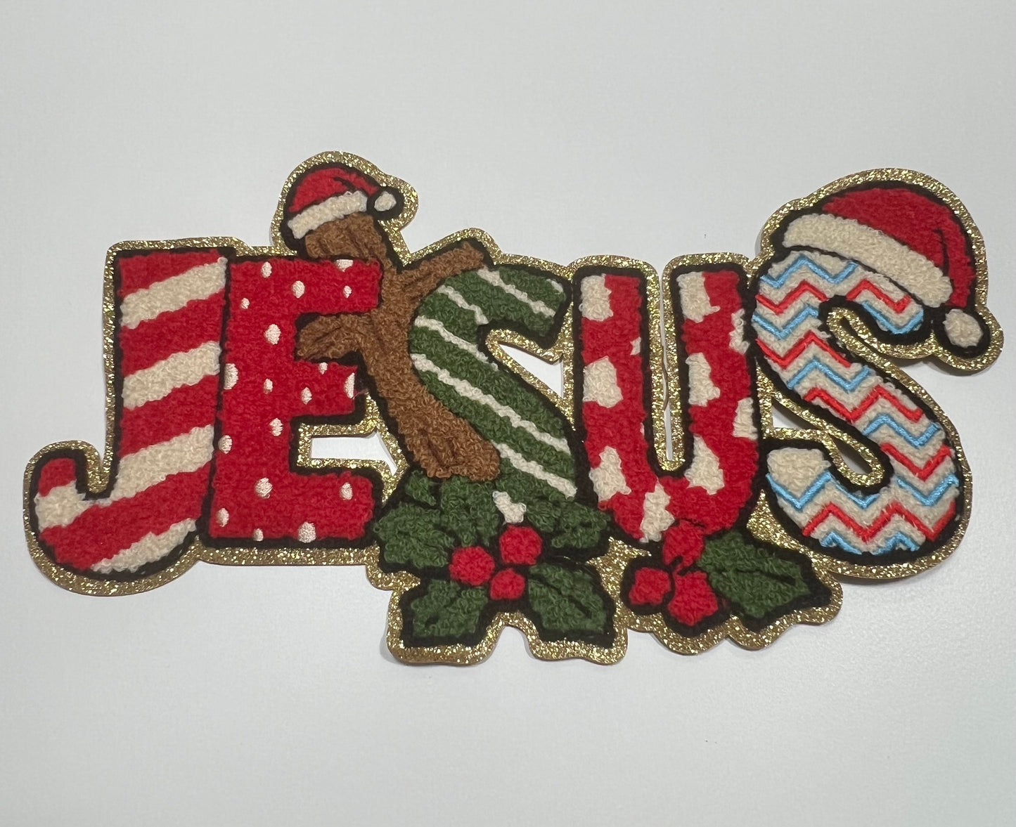 Jesus Holiday Patch - Ready to Press Chenille Patch