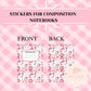 S15 - Sticker for Composition Notebook