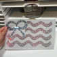 USA Flag Bow  | Spangle Transfer