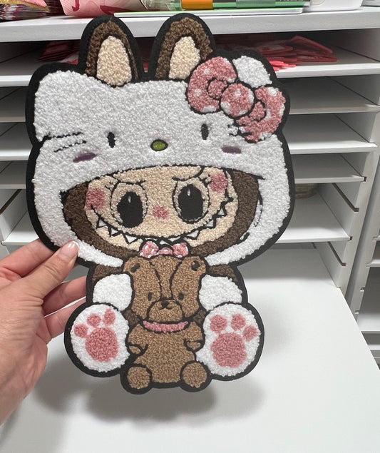Bubu Kitty- Chenille Patch - Ready to Press