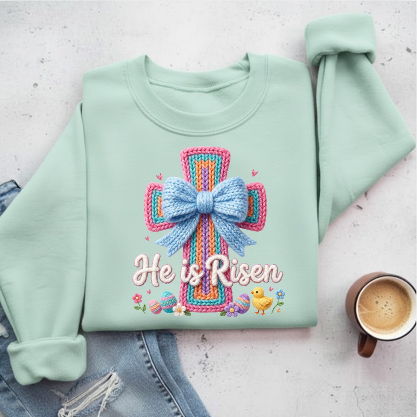 He Is Risen Yarn - DTF