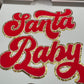 Red Santa, baby- Ready to Press Chenille Patch