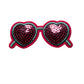 Heart Glasses - Sequin Patch