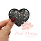 Silver Heart - Sequin Patch