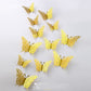 3D Mariposas - Gold