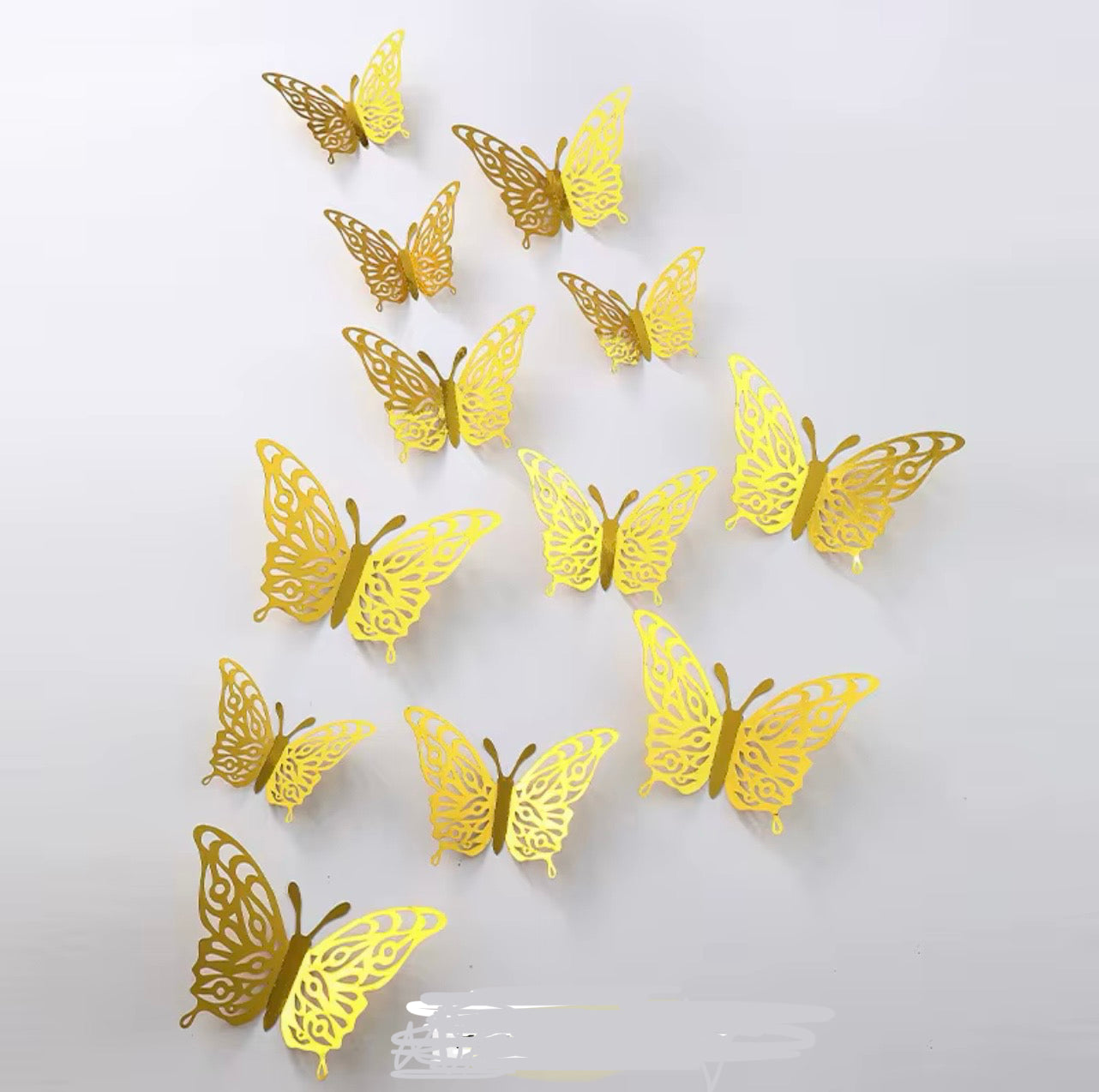 3D Mariposas - Gold