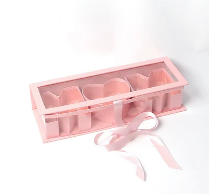 Mom Letter Shape Flower Gift Box