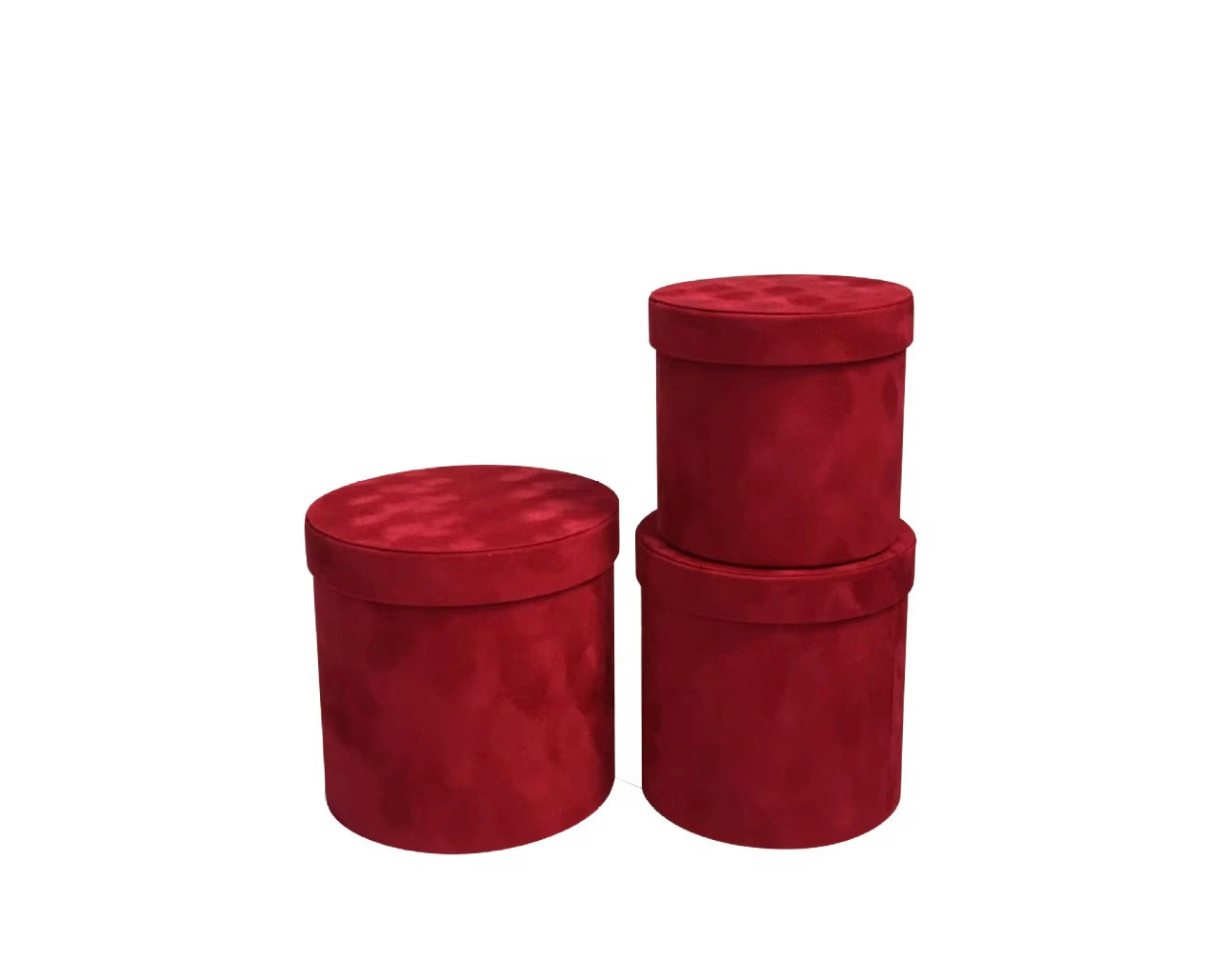 Velvet Round Flower Gift Box