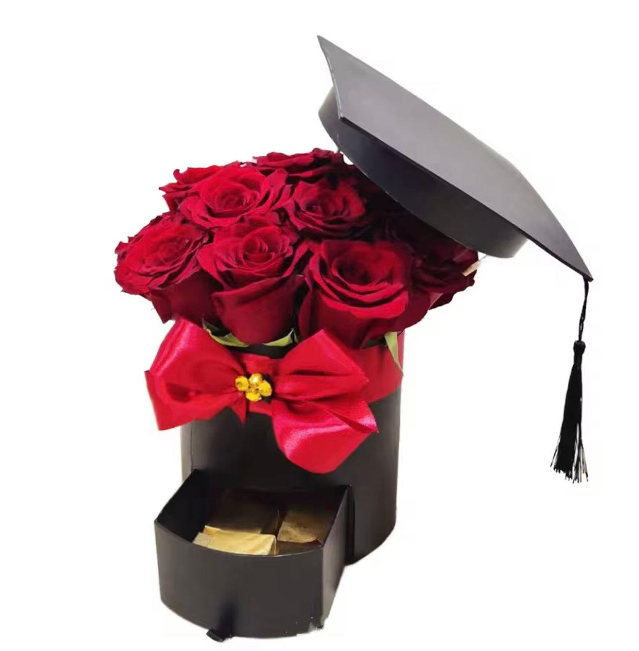 Graduation Floral Box Hat